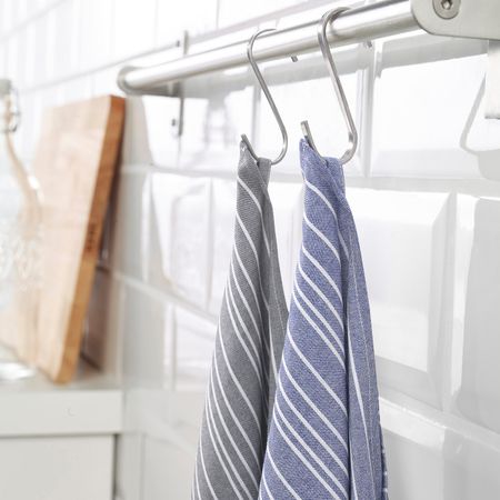 Полотенце кухонное, темно-синий/черный 50x70 см IKEA TIMVISARE ТИМВИСАРЕ 503.717.91