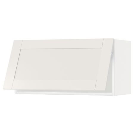 Горизонтальный навесной шкаф МЕТОД, белый, Сэведаль белый