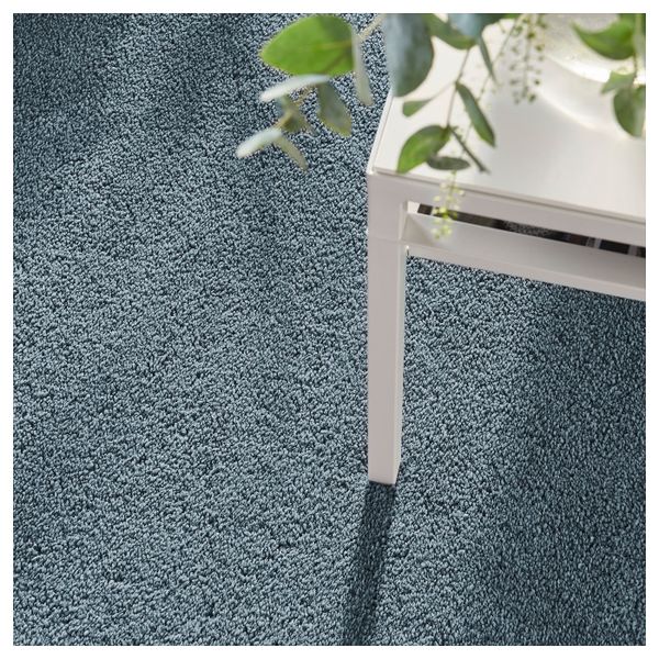 Ковер, короткий ворс, классический синий 80x150 см IKEA STOENSE СТОЭНСЕ 304.268.41 - фото 4