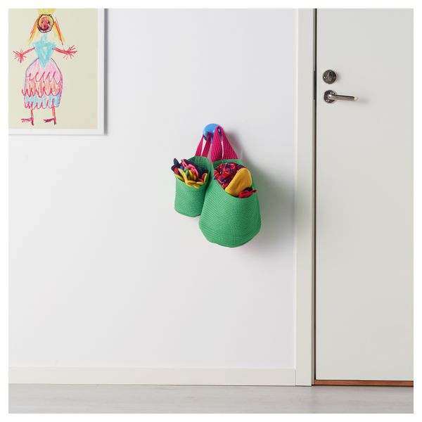 Набор корзин, 2 штуки СТИККАТ, зеленый, розовый (20 см) - фото 2