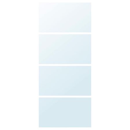 4 панели для рамы раздвижной дверцы, зеркальное стекло 100x236 см IKEA AULI АУЛИ 803.665.47