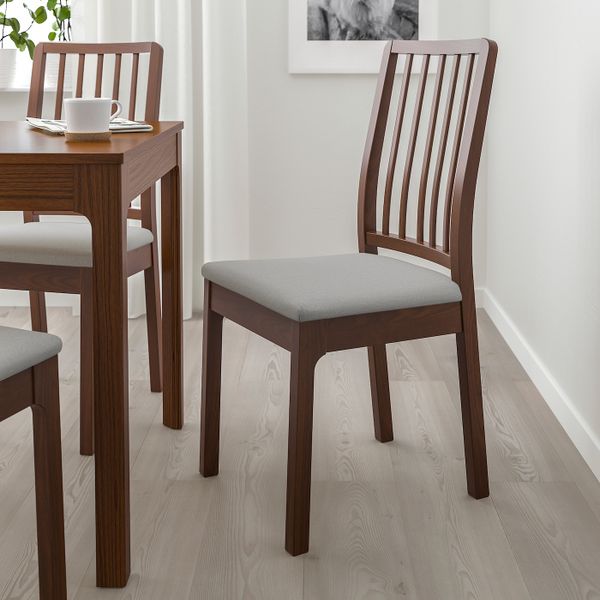 Стул, коричневый/Оррста светло-серый IKEA EKEDALEN ЭКЕДАЛЕН 803.578.16 - фото 3