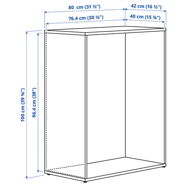 IKEA, дополнительный ракурс - схема-чертеж с размерами