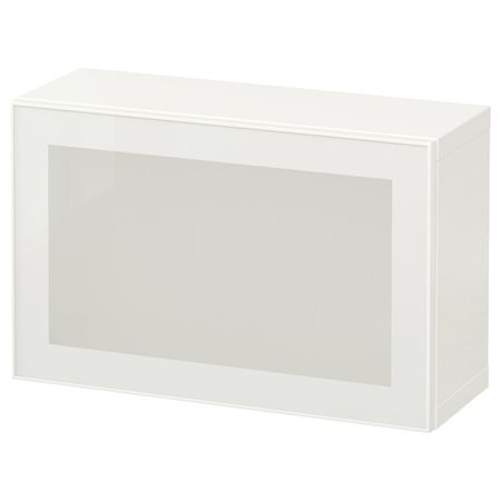 Комбинация настенных шкафов, белый/Глассвик белый матовое стекло 60x22x38 см IKEA BESTÅ БЕСТО 494.412.38