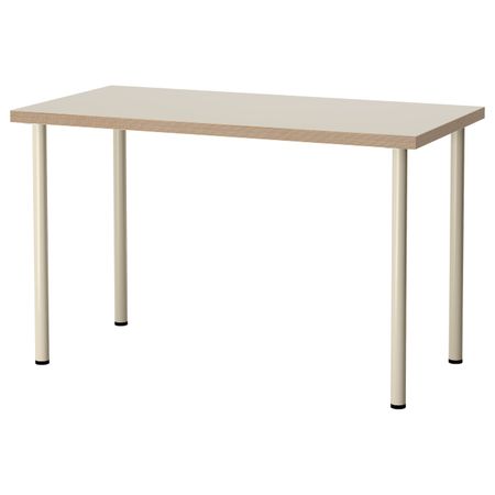 Стол, бежевый, 120x60 см IKEA ЛИННМОН / АДИЛЬС 992.141.58
