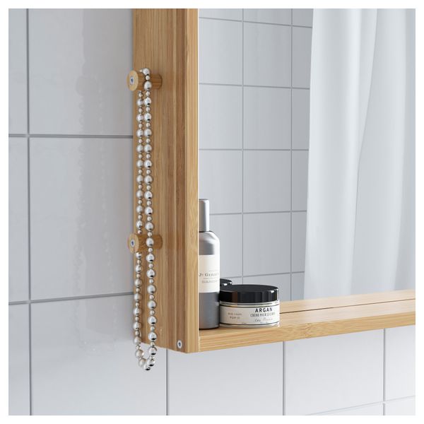 Зеркало РОГРУНД, бамбук (53x50 см) - фото 3