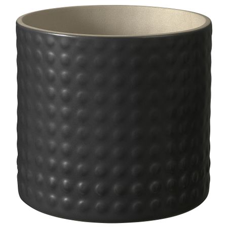 Кашпо, для дома, улицы черный, 12 см IKEA CHIAFRÖN ЧИАФРЁН 505.764.86