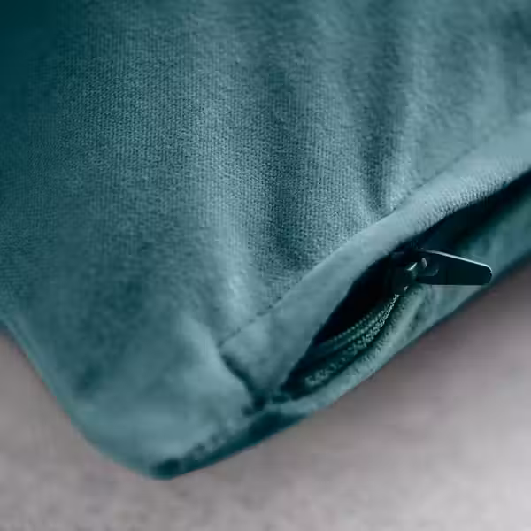SANELA Чехол на подушку - темно серо-бирюзовый 65x65 см - фото 3
