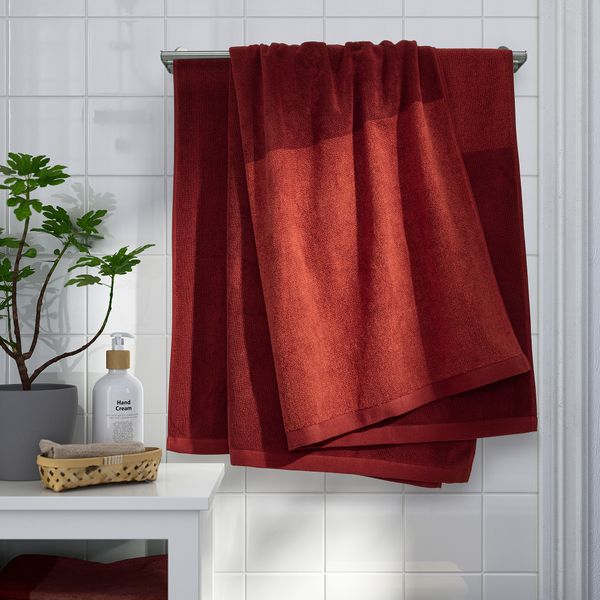 Простыня банная, 100x150 см, коричнево-красный/меланж IKEA HIMLEÅN 604.918.25 - схема-чертеж с размерами