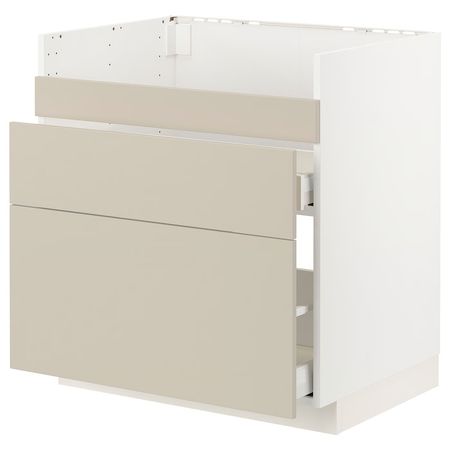 METOD / MAXIMERA Напол шк д/мойки ХАВСЕН/3фасада/2ящ