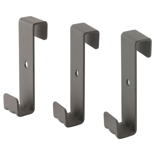 Крючок для боковой стойки ИВАР, серый - фото 1