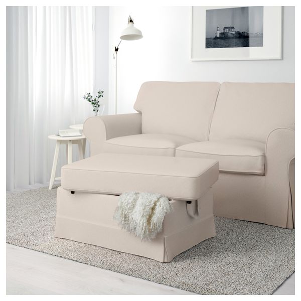 Табурет для ног ЭКТОРП, Лофаллет бежевый - фото 4