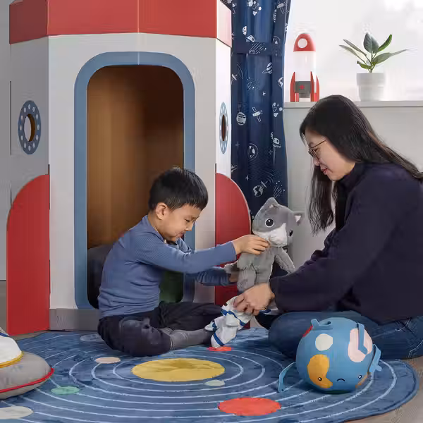 AFTONSPARV АФТОНСПАРВ Мягкая игрушка в костюме космонавта - кот 28 см - фото 4