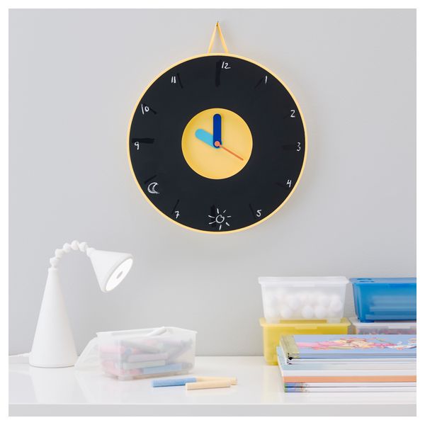 Настенные часы ПЛАДРА, черный, желтый - фото 2