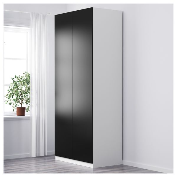 Гардероб ПАКС, белый, Танем черный (100x60x236 см) - фото 3