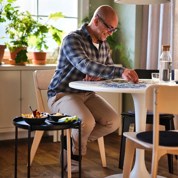 Стол, белый/белый 103 см IKEA DOCKSTA ДОКСТА 693.968.62 - фото 2