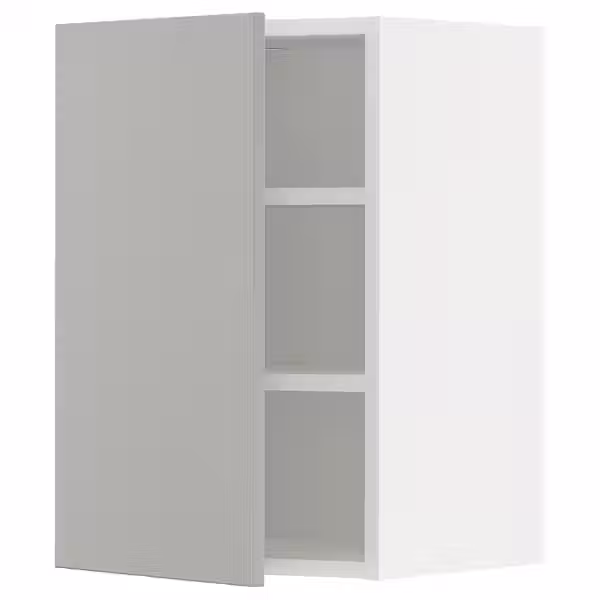 METOD Навесной шкаф с полками - белый/Havstorp светло-серый 40x60 см - фото 1