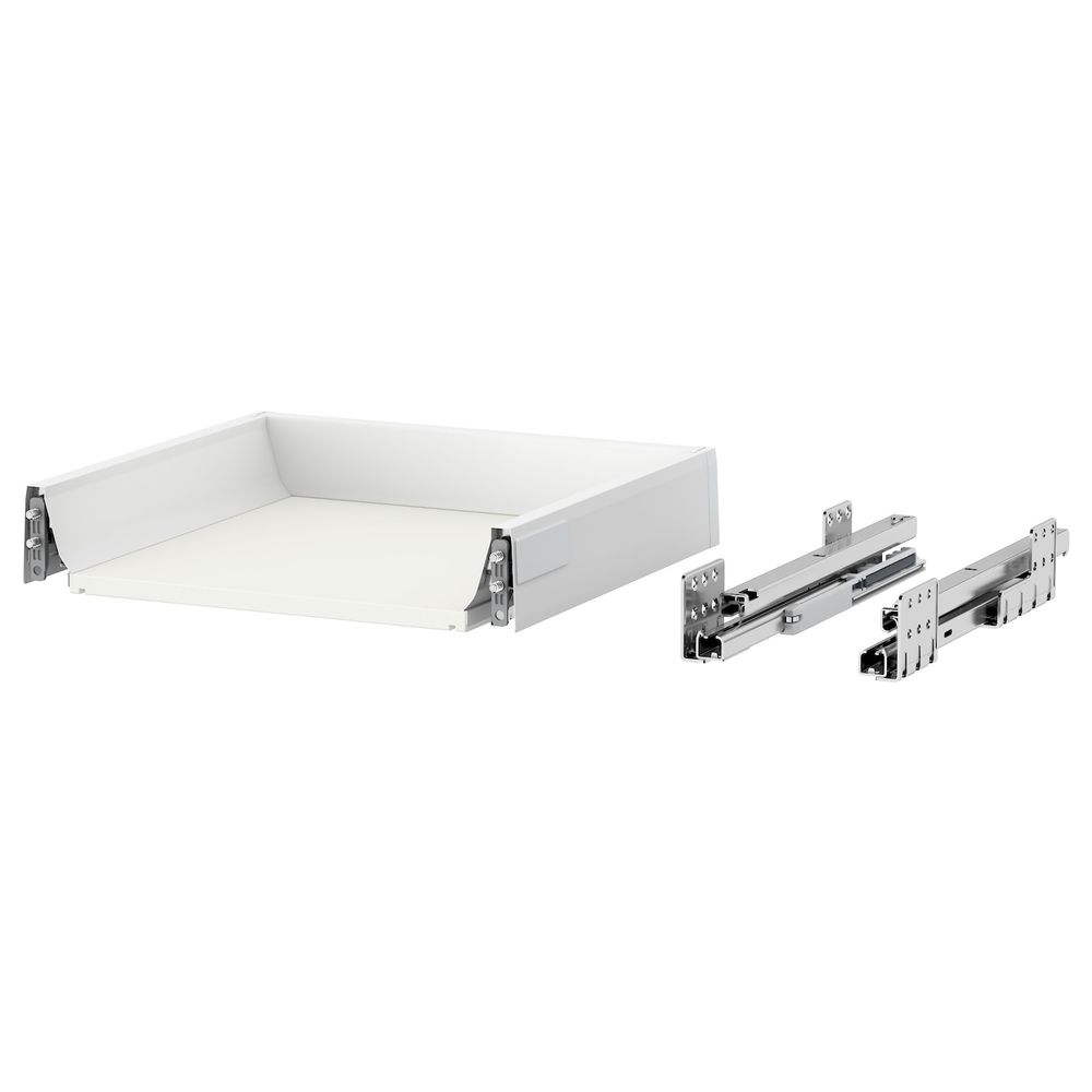 Ящик, низкий, белый 40x37 см IKEA MAXIMERA МАКСИМЕРА 603.680.95 - схема-чертеж с размерами