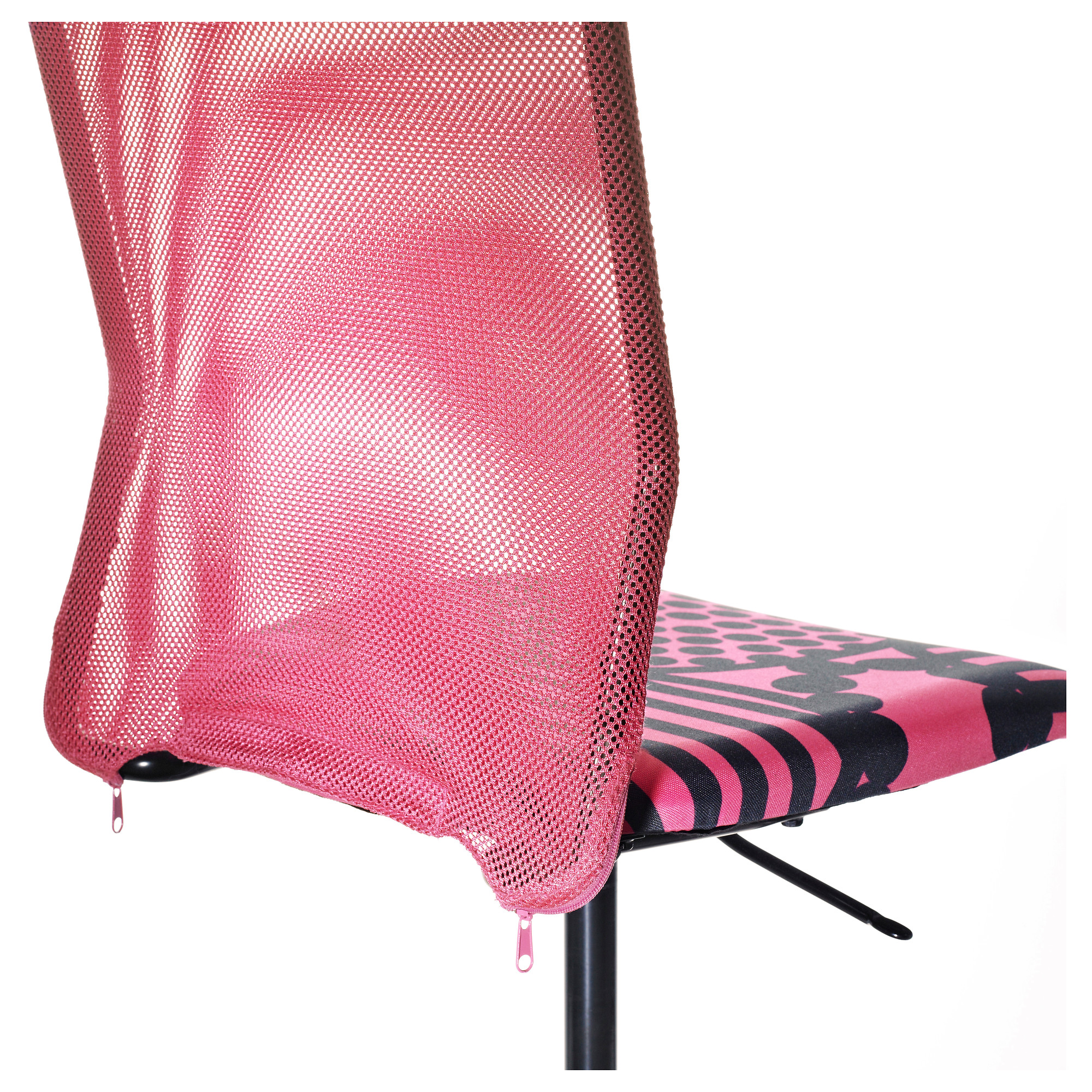 стул икеа компьютерный розовый