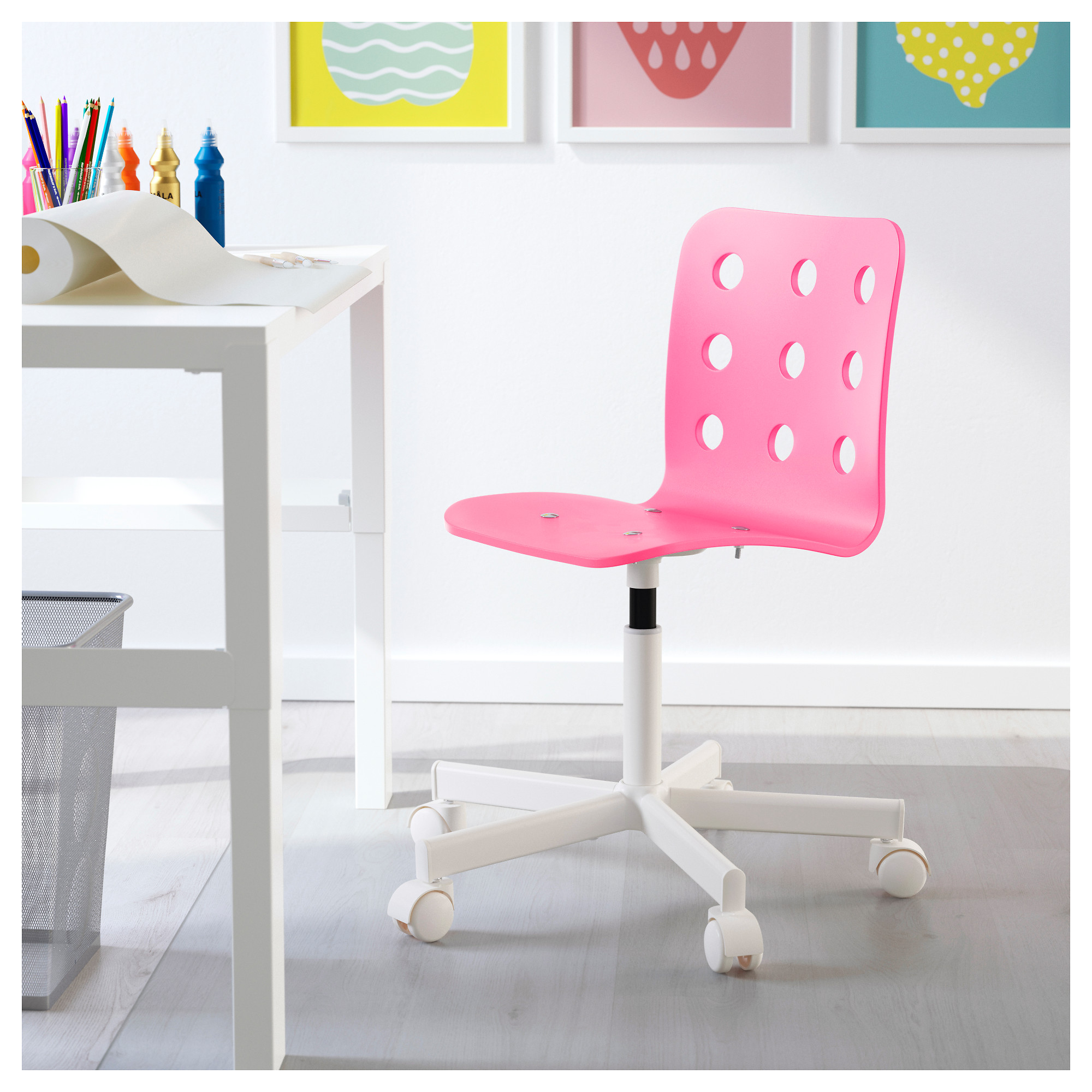 Детский стул для письменного стола для школьника с подставкой для ног