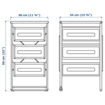 Тумба с ящиками ikea леннарт