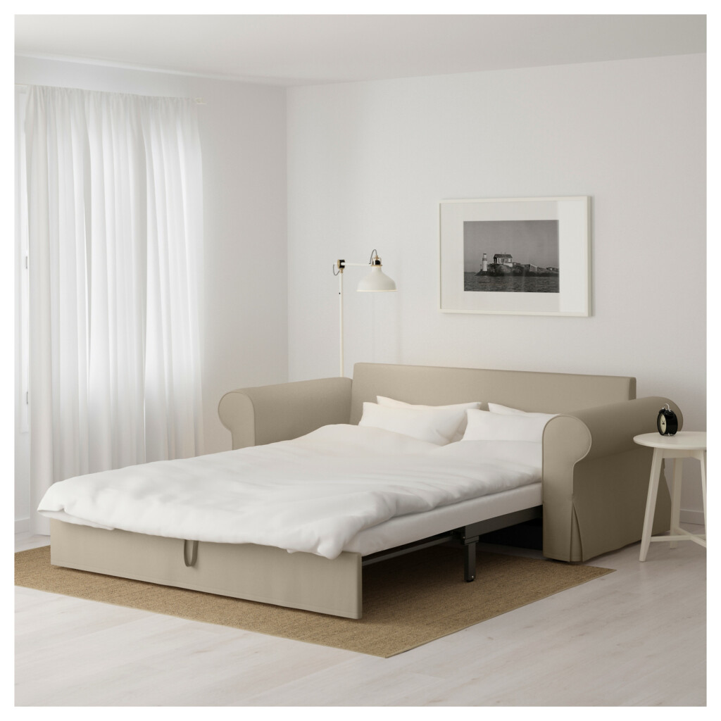 Купить Диван-кровать 3-местный БАККАБРУ, Тигельшо бежевый в IKEA (Минск ...